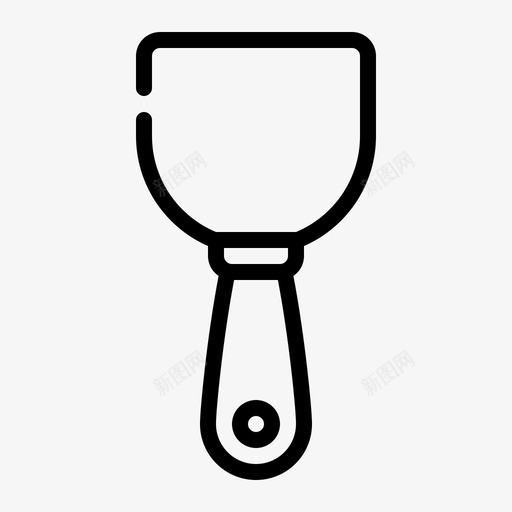 油灰刀嵌缝建筑svg_新图网 https://ixintu.com 工具 油灰 刀嵌 建筑 建筑工 工作