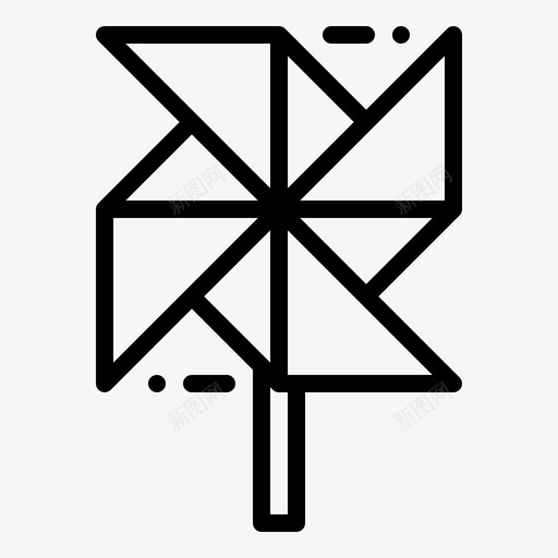 风车春天玩具svg_新图网 https://ixintu.com 风车 春天 玩具