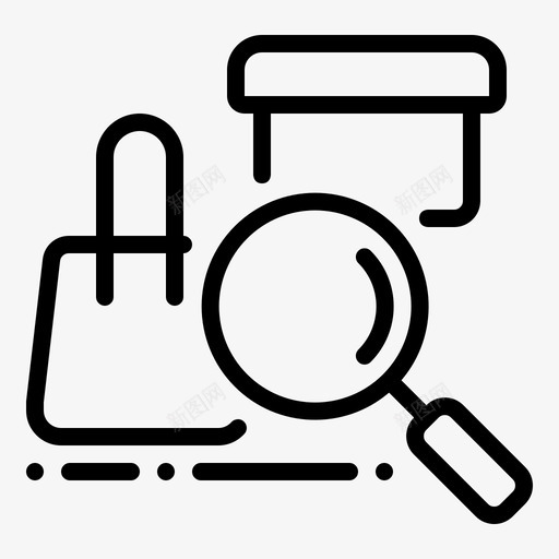 搜索产品电子商务查找svg_新图网 https://ixintu.com 搜索 产品 电子商务 查找 购物