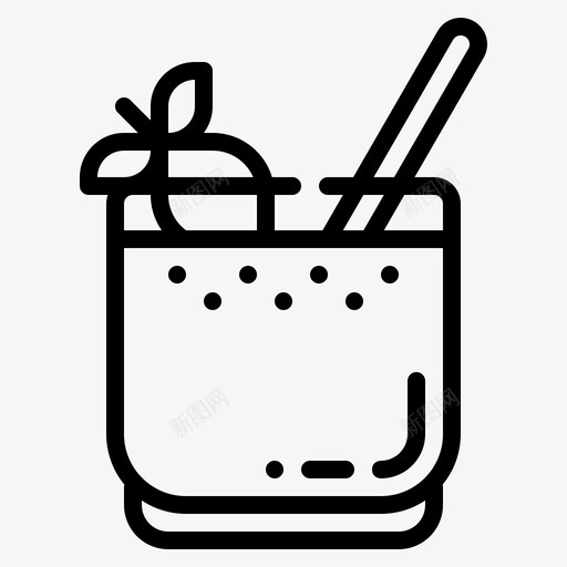 意大利奶油冻甜点食物svg_新图网 https://ixintu.com 意大利 奶油 甜点 食物