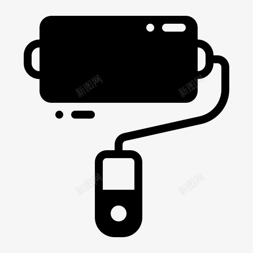 滚刷油漆工具svg_新图网 https://ixintu.com 滚刷 油漆 油漆工 工具 工作 设备