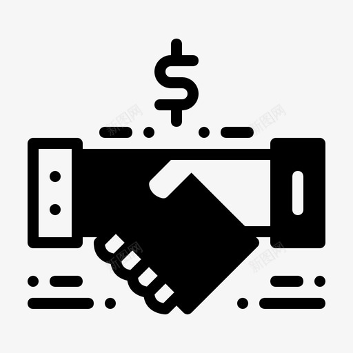 握手协议业务svg_新图网 https://ixintu.com 业务 握手 协议 合作 交易 解决方案