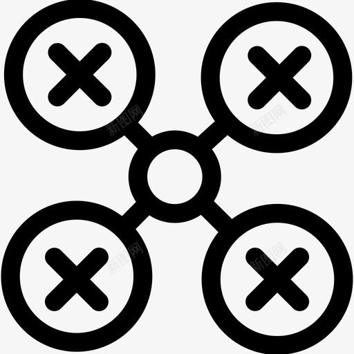 四翼机航空无人机svg_新图网 https://ixintu.com 四翼机 航空 无人机 飞行 多翼机 机器人 视频制作