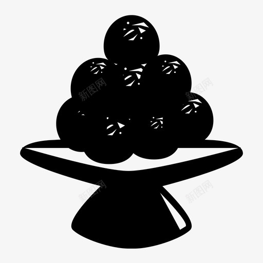 gulabjamun甜点餐饮svg_新图网 https://ixintu.com 甜点 餐饮 印度 糖果