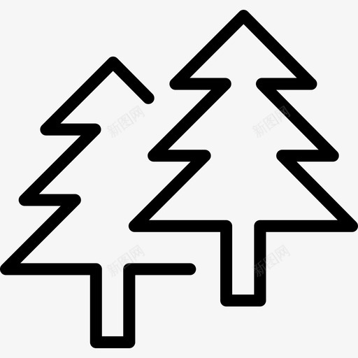 森林圣诞节自然svg_新图网 https://ixintu.com 森林 圣诞节 自然 植物 云杉 冬天 房地产