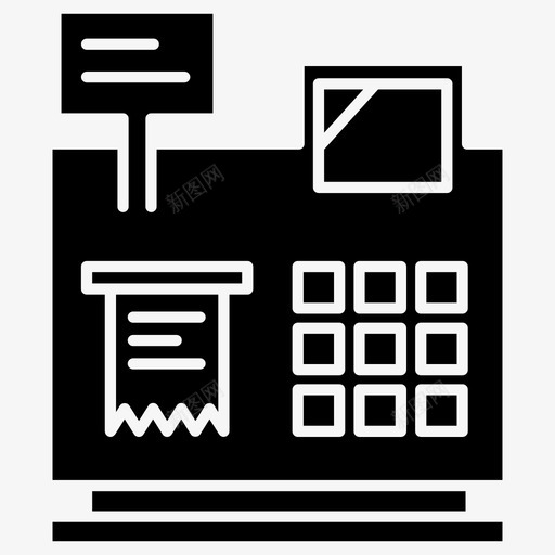 收银员收银机商店svg_新图网 https://ixintu.com 商店 收银员 收银机 电子商务 实体 实体图 图标