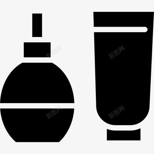 面霜美容清洁剂svg_新图网 https://ixintu.com 化妆品 面霜 美容 清洁剂 润肤霜 纹身
