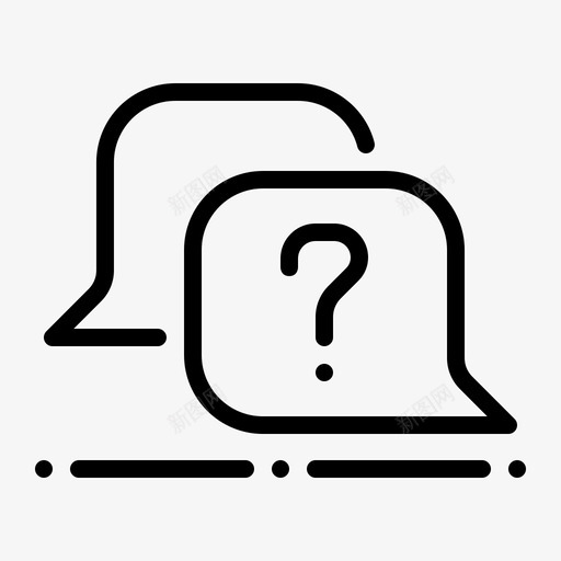 提问泡泡聊天svg_新图网 https://ixintu.com 提问 泡泡 聊天 讨论 电子商务