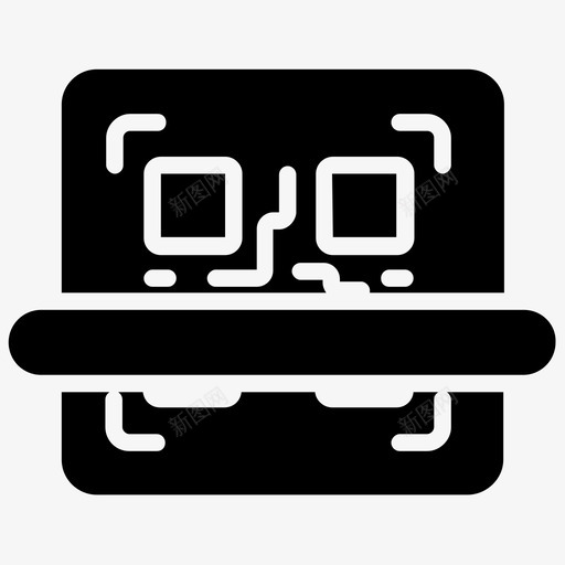 二维码矩阵条形码快速响应码svg_新图网 https://ixintu.com 二维 矩阵 条形码 快速 响应 购物 商业 图示 集合