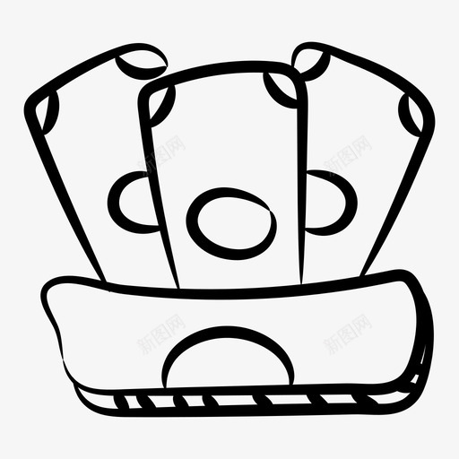 现金栈钞票货币svg_新图网 https://ixintu.com 现金 钞票 货币 金融 纸币 钱行 图标 收藏