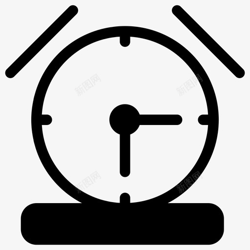 闹钟应用程序时钟svg_新图网 https://ixintu.com 用户界面 闹钟 应用程序 时钟 时间 图示 图标