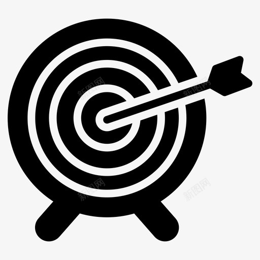 射箭瞄准斗牛svg_新图网 https://ixintu.com 运动 射箭 瞄准 斗牛 飞镖 目标 游戏 雕文 图标 集合