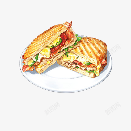 帕尼尼食物图美食png免抠素材_新图网 https://ixintu.com 帕尼 食物 美食
