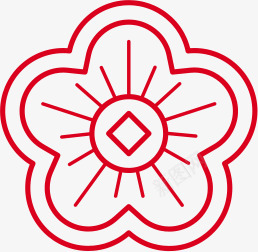中国风辅助图形0026形状15红色png免抠素材_新图网 https://ixintu.com 中国 国风 辅助 图形 形状 红色