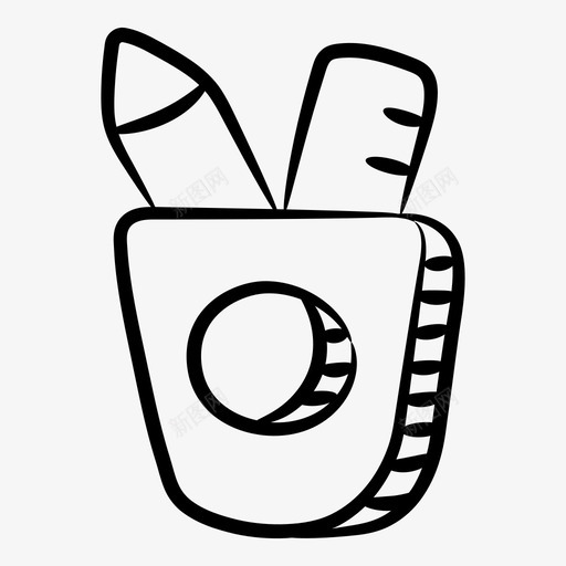 文具架办公用品铅笔杯svg_新图网 https://ixintu.com 文具 铅笔 笔架 办公用品 杯铅 在线学习 图标 系列