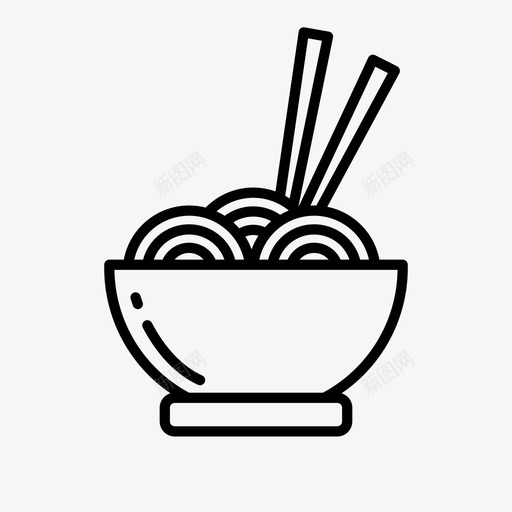 面条碗筷子svg_新图网 https://ixintu.com 食品 面条 碗筷 筷子 日本料理 饮料