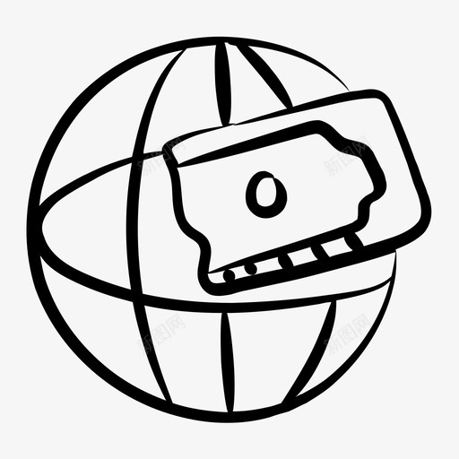 国际货币全球货币网上货币svg_新图网 https://ixintu.com 货币 国际 全球 网上 海外 金融 业务 线图 图标 收藏