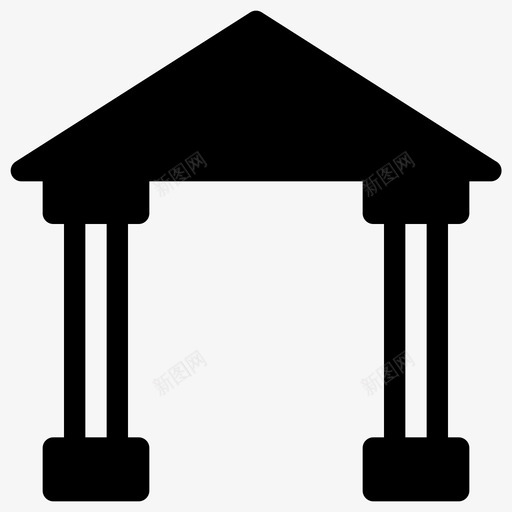 房子银行建筑物svg_新图网 https://ixintu.com 房子 银行 建筑物家 用户界面 图示 图标