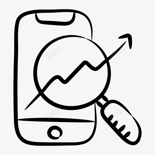 数据分析移动数据移动探索svg_新图网 https://ixintu.com 数据分析 移动 数据 探索 在线 统计 可视化 美元 线图 图标 收集