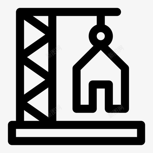 城市发展建筑起重机svg_新图网 https://ixintu.com 城市发展 建筑 起重机 家园 简单 整洁