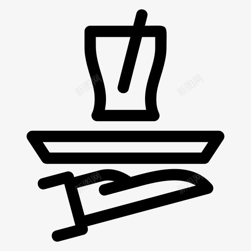 服务咖啡馆食物svg_新图网 https://ixintu.com 服务员 服务 咖啡馆 食物 餐厅 酒店 线路 图标