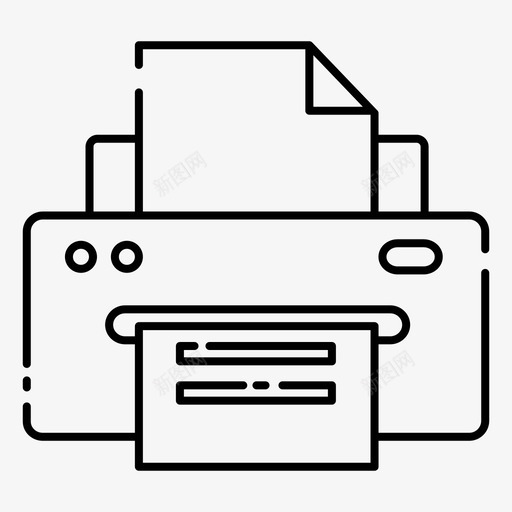 打印机商务传真svg_新图网 https://ixintu.com 打印机 商务 传真 财务 办公室 图标