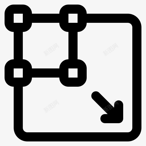 放大展开最大化svg_新图网 https://ixintu.com 展开 放大 最大化 调整 大小 用户界面 轮廓