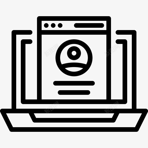 网页笔记本电脑个人资料svg_新图网 https://ixintu.com 网页 笔记本 电脑 个人资料 用户 联系方式