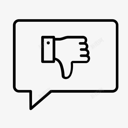 差评不喜欢反馈svg_新图网 https://ixintu.com 差评 不喜欢 反馈 大拇指 朝下 不高兴 常使 用的 图标