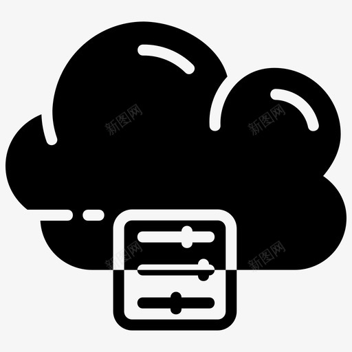 云设置菜单选项svg_新图网 https://ixintu.com 设置 菜单 选项 存储 实体