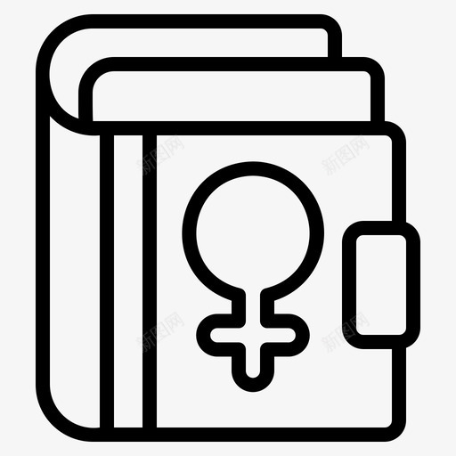 日记秘密女人svg_新图网 https://ixintu.com 妇女节 日记 秘密 女人