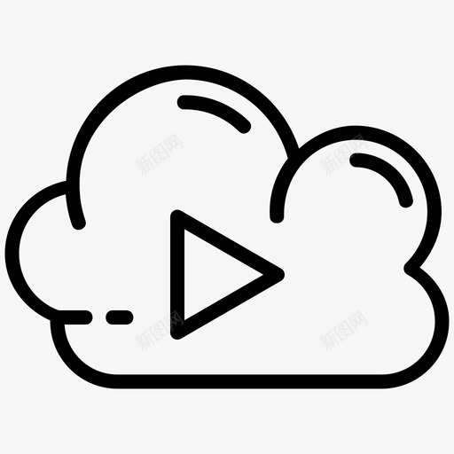 云播放器音频媒体svg_新图网 https://ixintu.com 播放器 音频 媒体 视频