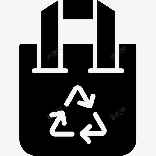 购物袋生态环境svg_新图网 https://ixintu.com 购物袋 回收 生态环境 固体