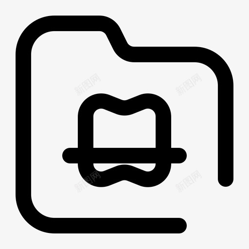 文件夹隐私安全间谍svg_新图网 https://ixintu.com 文件夹 隐私 安全 间谍 轮廓 中断