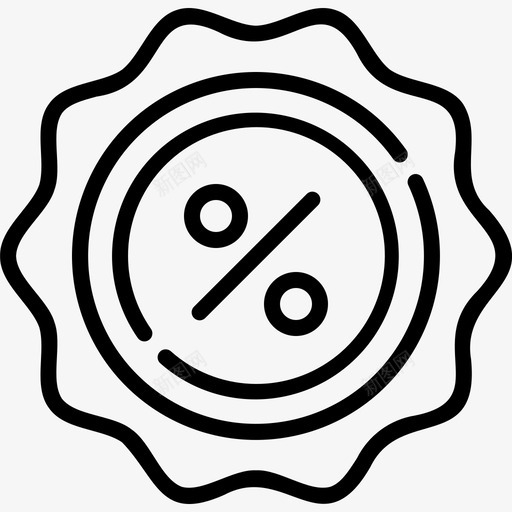 折扣商业和购物优惠券svg_新图网 https://ixintu.com 折扣 商业 购物 优惠券 优惠 代金券 黑色 星期五 大纲