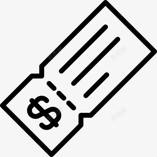 机票优惠券美元svg_新图网 https://ixintu.com 机票 优惠券 美元 金融 代金券 电子商务 线路