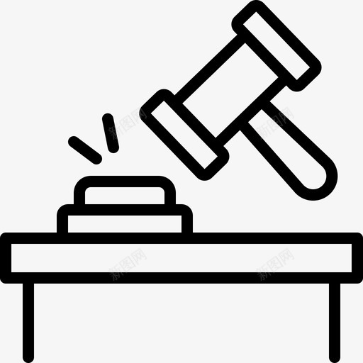拍卖锤子法官svg_新图网 https://ixintu.com 拍卖 锤子 法官 法官法 法律 桌子 业务 条线