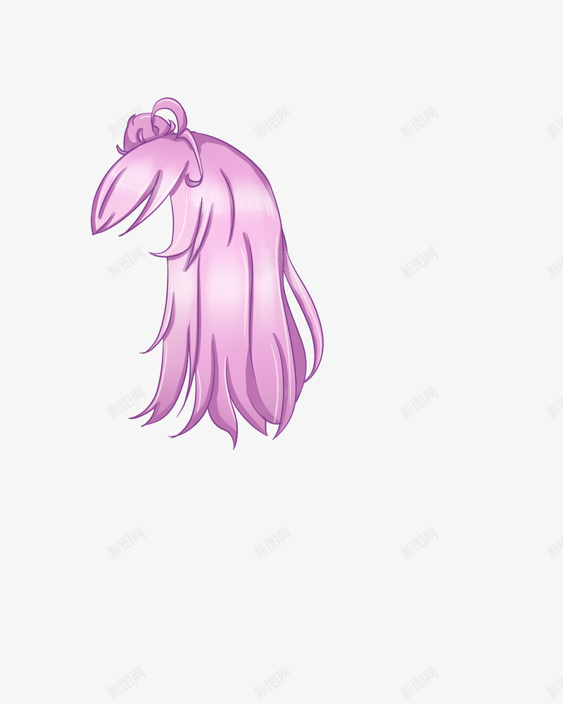 侧脸发型侧脸头发png免抠素材_新图网 https://ixintu.com 侧脸 发型 头发
