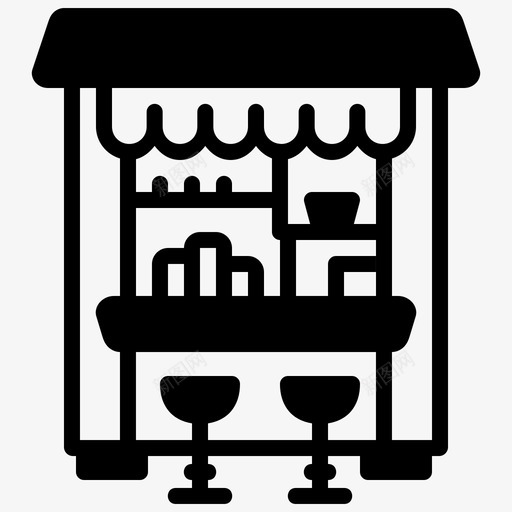 小吃摊店摊svg_新图网 https://ixintu.com 实线 小吃 小吃摊 摊店 摊摊 网购 老香港小吃店