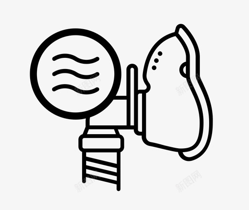 呼吸机icu重症监护svg_新图网 https://ixintu.com 呼吸机 重症 监护 氧气 通气 呼吸 支持 流行
