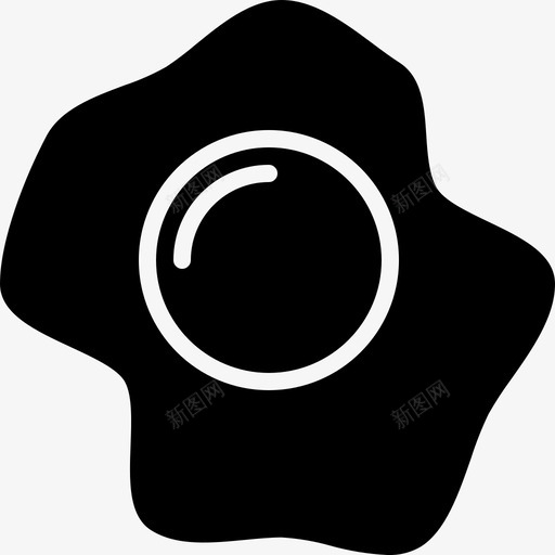 煎蛋食品蛋白质svg_新图网 https://ixintu.com 煎蛋 食品 蛋白质 餐馆 固体