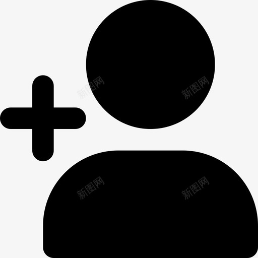 邀请好友添加好友用户svg_新图网 https://ixintu.com 好友 邀请 添加 用户 基本 图示