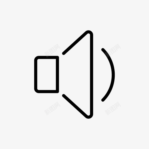 音量降低音频声音svg_新图网 https://ixintu.com 音量 降低 音频 声音 扬声器 用户界面