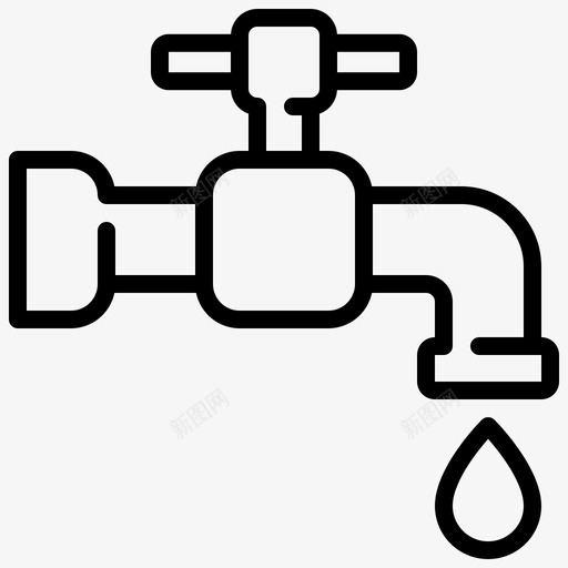 水龙头生态节水svg_新图网 https://ixintu.com 水龙头 生态 节水
