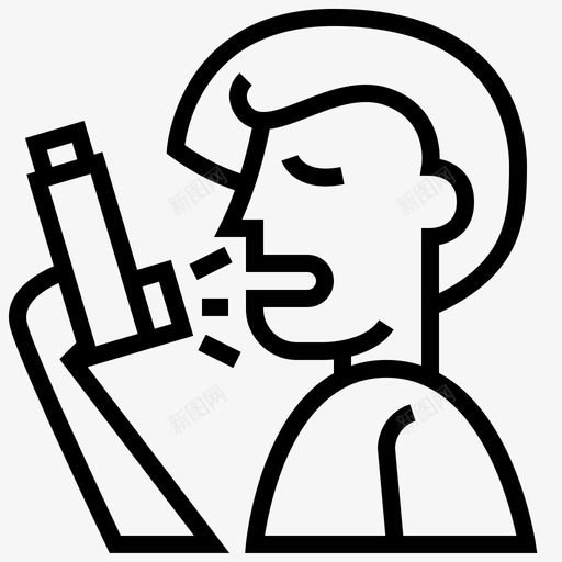 哮喘吸入器药物svg_新图网 https://ixintu.com 哮喘 吸入器 药物 喷雾剂 治疗 过敏