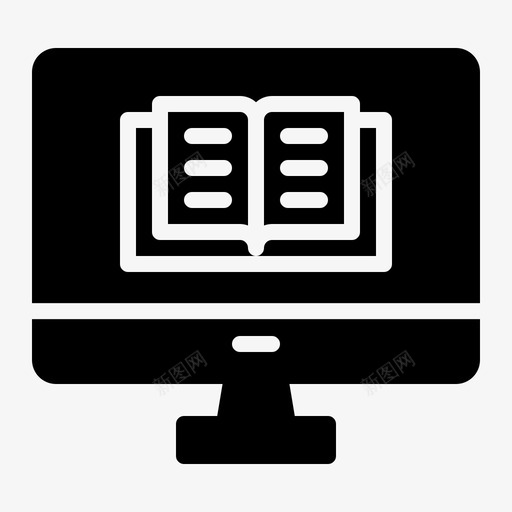 在线学习课程在线svg_新图网 https://ixintu.com 在线学习 课程 在线教育 学校 图示