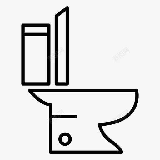 卫生间浴室卫生设备svg_新图网 https://ixintu.com 卫生间 浴室 卫生 设备 抽水马桶
