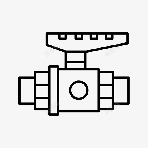 球阀水暖设备截止阀svg_新图网 https://ixintu.com 球阀 水暖 设备 截止阀 阀水 管工
