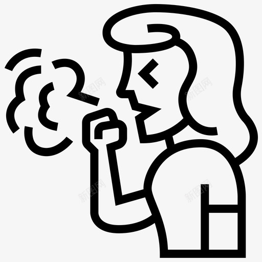 咳嗽健康流感svg_新图网 https://ixintu.com 健康 卡通 咳嗽 流感 生病 症状 过敏