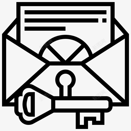保密通知文件附件svg_新图网 https://ixintu.com 保密 通知 文件 附件 信件 信息